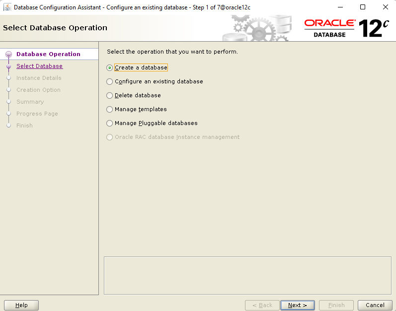 create oracle container database