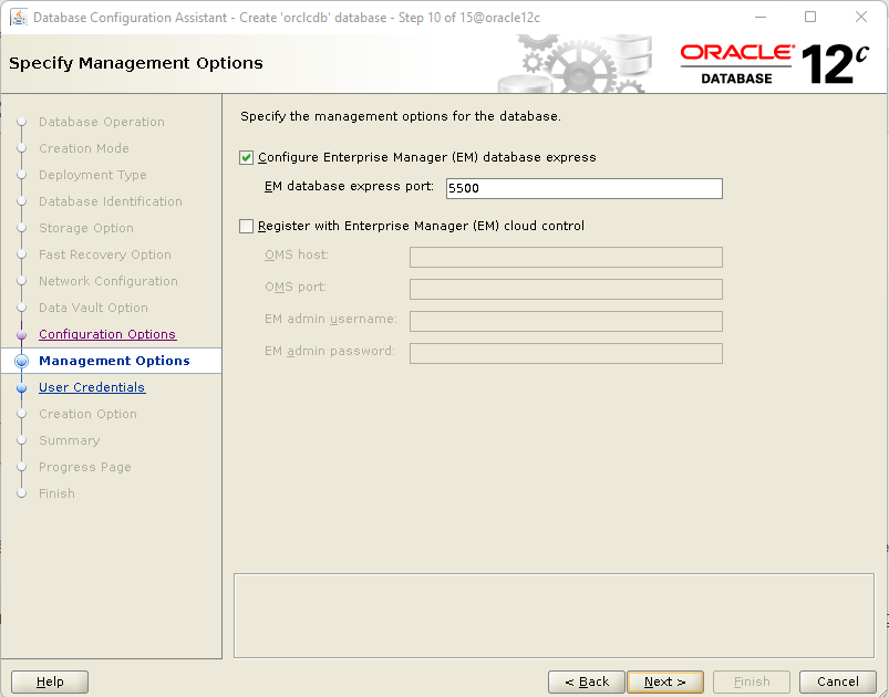 create oracle container database 13
